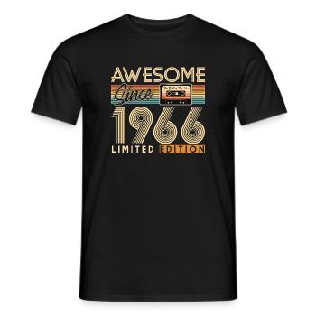 60th birthday, 60 years - Men's T-Shirt - black - Front - AI Model Male 178 light (178cm)