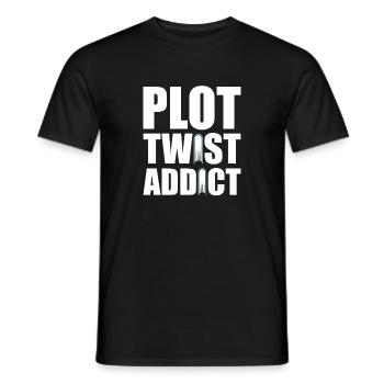 Lecteur de romans policiers Lecteurs de romans policiers - T-shirt homme - noir - Devant - AI Model Male 178 light (178cm)