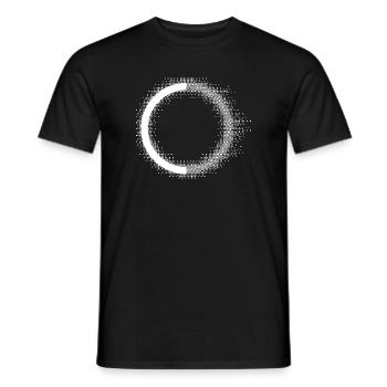 Gepunkteter Halo-Kreis - Männer T-Shirt - Schwarz - Vorne - AI Model Male 178 light (178cm)
