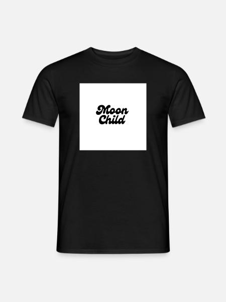Moon Child Celestial Script - Men's T-Shirt - black
