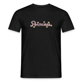 Princess Glitz Pink Stars - Men's T-Shirt - black - Front - AI Model Male 178 light (178cm)