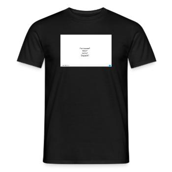 Alltagsfragen Portemonnaie Schlüssel - Männer T-Shirt - Schwarz - Vorne - AI Model Male 178 light (178cm)