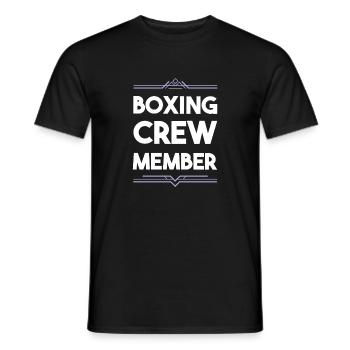 Boxing Crew - Men's T-Shirt - black - Front - AI Model Male 178 light (178cm)