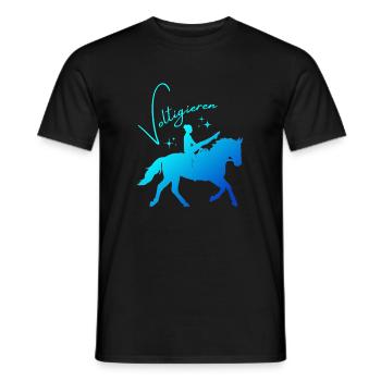 Vaulting Mill – Sport Outfit for Vaulters - Men's T-Shirt - black - Front - AI Model Male 178 light (178cm)