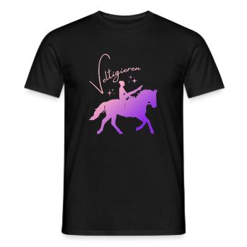 Vaulting Mill – Sport Outfit for Vaulters - Men's T-Shirt - black - Front - AI Model Male 178 light (178cm)