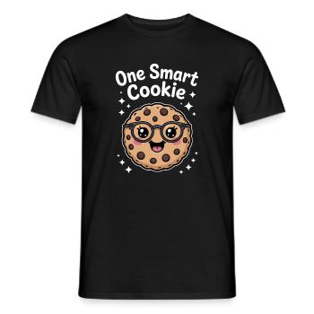 Un Cookie Intelligent - Cookie Intelligent avec des Lunettes - T-shirt homme - noir - Devant - AI Model Male 178 light (178cm)