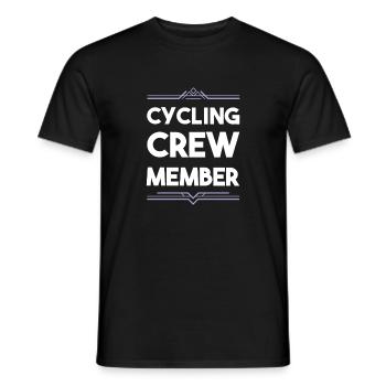 Cycling Crew - Men's T-Shirt - black - Front - AI Model Male 178 light (178cm)
