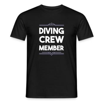 Diving Crew - Men's T-Shirt - black - Front - AI Model Male 178 light (178cm)