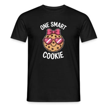 Un Cookie Intelligent - Cookie Intelligent avec des Lunettes - T-shirt homme - noir - Devant - AI Model Male 178 light (178cm)