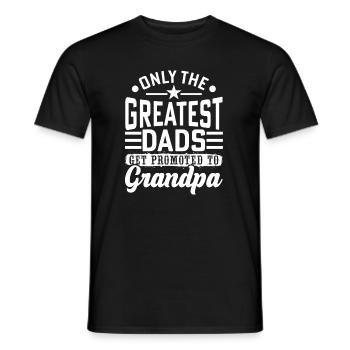 Seuls les meilleurs papas seront un cadeau de grand-père - T-shirt homme - noir - Devant - AI Model Male 178 light (178cm)