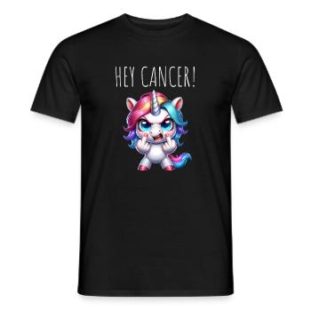 Salut Licorne Cancer - T-shirt homme - noir - Devant - AI Model Male 178 light (178cm)