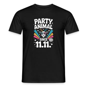Karneval Party Kölner Animal Since 11.11. Köln - Männer T-Shirt - Schwarz - Vorne - AI Model Male 178 light (178cm)