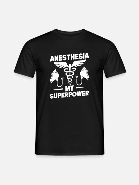 Anesthesiologist My Superpower Specialist - Men's T-Shirt - black