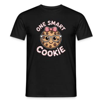Un Cookie Intelligent - Cookie Intelligent avec des Lunettes - T-shirt homme - noir - Devant - AI Model Male 178 light (178cm)