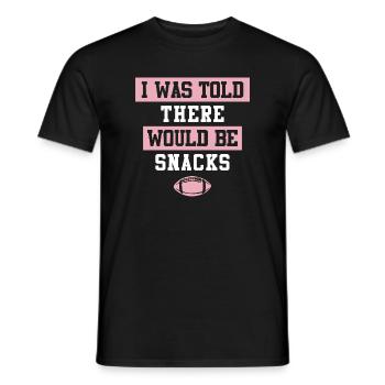 On m’a dit : Il y aurait des en-cas - T-shirt homme - noir - Devant - AI Model Male 178 light (178cm)