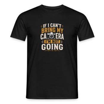 Photographer Photography Camera Lover - Men's T-Shirt - black - Front - AI Model Male 178 light (178cm)