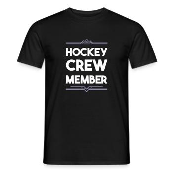 Hockey Crew - Männer T-Shirt - Schwarz - Vorne - AI Model Male 178 light (178cm)