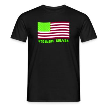 Problème résolu - T-shirt homme - noir - Devant - AI Model Male 178 light (178cm)