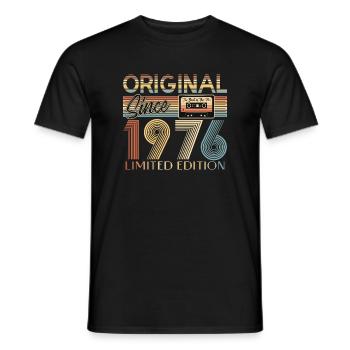 50e anniversaire, 50 ans - T-shirt homme - noir - Devant - AI Model Male 178 light (178cm)