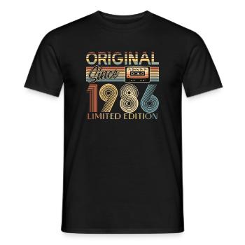 40e anniversaire, 40 ans - T-shirt homme - noir - Devant - AI Model Male 178 light (178cm)