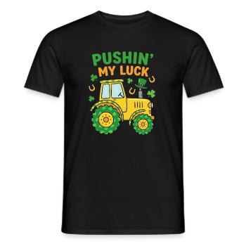 Tente ma chance Tracteur de la Saint-Patrick - T-shirt homme - noir - Devant - AI Model Male 178 light (178cm)