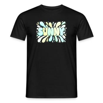Bright Pastel Sun - Men's T-Shirt - black - Front - AI Model Male 178 light (178cm)