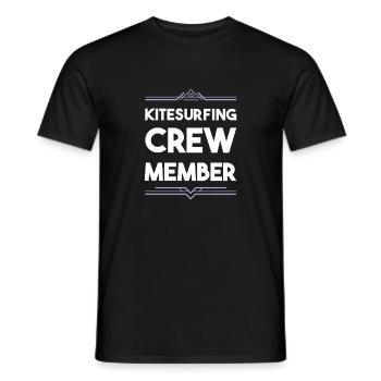 Kitesurfing Crew - Männer T-Shirt - Schwarz - Vorne - AI Model Male 178 light (178cm)
