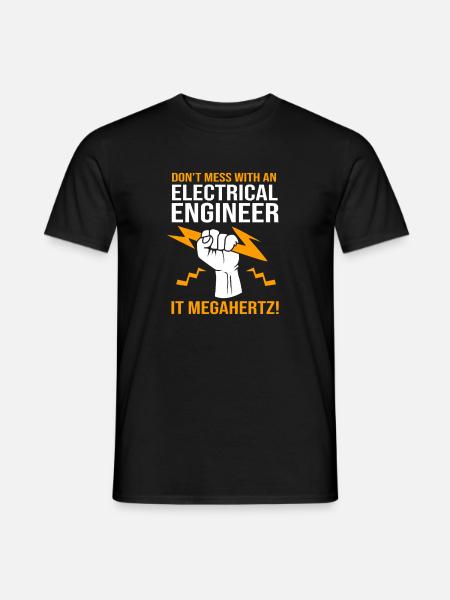 Electrical Engineer Electrician Electrical Engineering - Men's T-Shirt - black