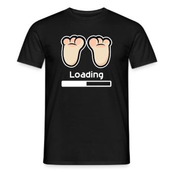 Loading... - Men's T-Shirt - black - Front - AI Model Male 178 light (178cm)