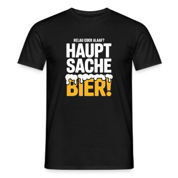 Bier Karneval Fasching Köln Helau oder Alaaf Bier - Männer T-Shirt - Schwarz - Vorne - AI Model Male 178 light (178cm)
