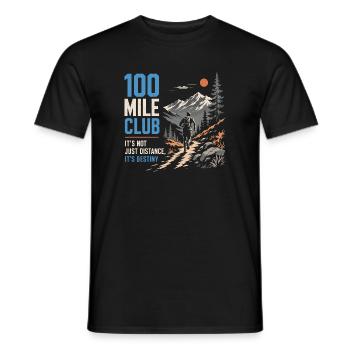 Trailrunning – 100-Meilen-Club - Männer T-Shirt - Schwarz - Vorne - AI Model Male 178 light (178cm)