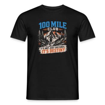Trailrunning – 100-Meilen-Club - Männer T-Shirt - Schwarz - Vorne - AI Model Male 178 light (178cm)