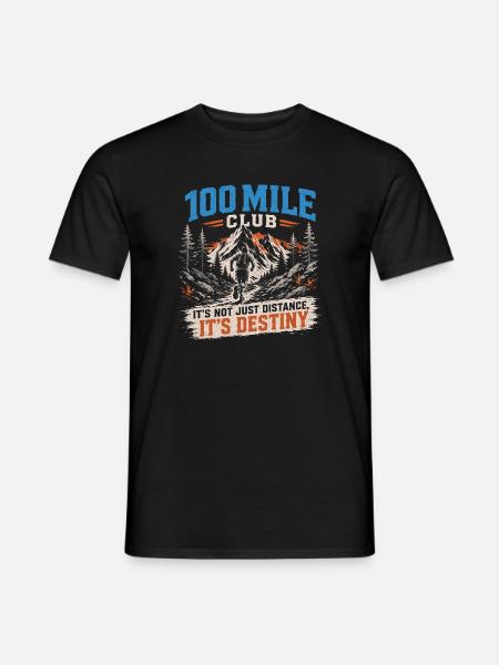 Trail Running - 100 Mile Club - Men's T-Shirt - black