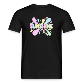 Sunshine Splash - Männer T-Shirt - Schwarz - Vorne - AI Model Male 178 light (178cm)