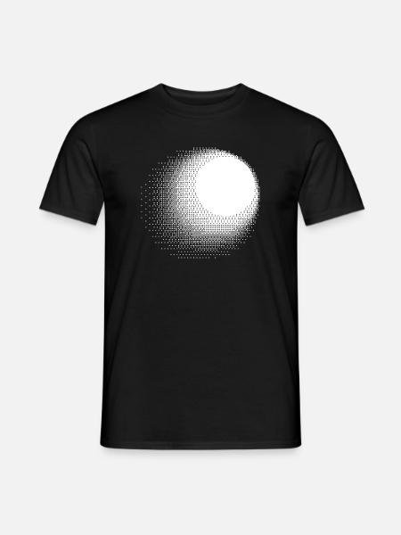 Halftone Circle Gradient - Men's T-Shirt - black