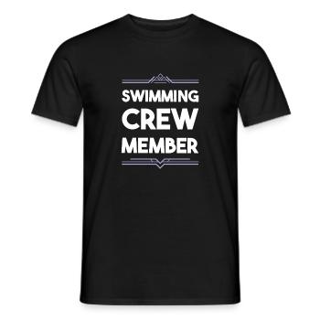 Équipe de natation - T-shirt homme - noir - Devant - AI Model Male 178 light (178cm)