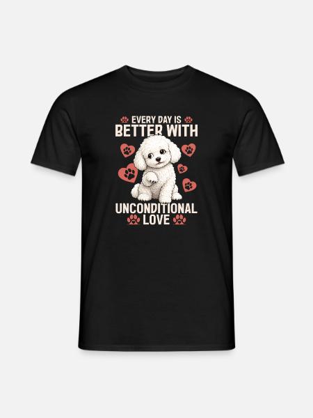 Bichon Frise Dog Breed - Men's T-Shirt - black