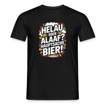 Bier Karneval Fasching Köln Helau oder Alaaf Bier - Männer T-Shirt - Schwarz - Vorne - AI Model Male 178 light (178cm)