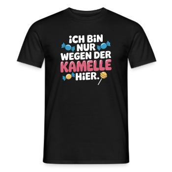 Karneval Nur Wegen Der Kamelle Hier Karnevalszug - Männer T-Shirt - Schwarz - Vorne - AI Model Male 178 light (178cm)
