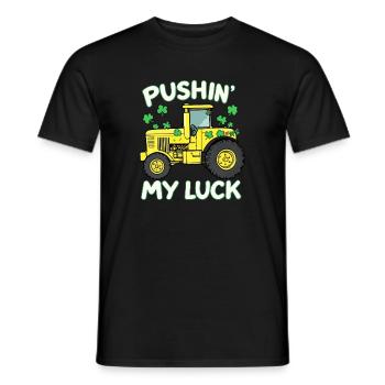 Tracteur de la Saint-Patrick à la Tentative de la chance - T-shirt homme - noir - Devant - AI Model Male 178 light (178cm)