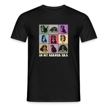 Dans ma mère de chien de montagne bernais de l’ère Berner - T-shirt homme - noir - Devant - AI Model Male 178 light (178cm)