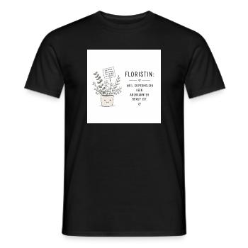 Floristin: Superheldin der Pflanzenwelt - Männer T-Shirt - Schwarz - Vorne - AI Model Male 178 light (178cm)