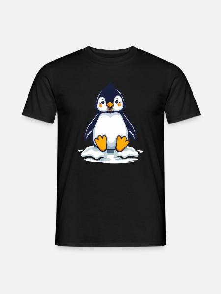 Cadeau Pingouins - T-shirt homme - noir