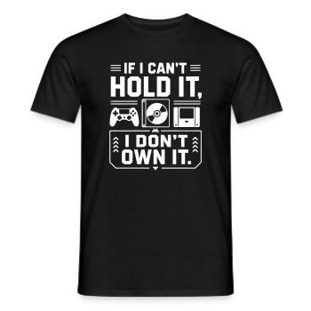 Physical Games Gamer Geek T-Shirt - T-shirt homme - noir - Devant - AI Model Male 178 light (178cm)