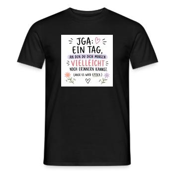 JGA Episch: Tag voller Erinnerungen - Männer T-Shirt - Schwarz - Vorne - AI Model Male 178 light (178cm)