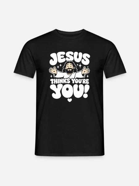 Jésus te trouve incroyable - T-shirt homme - noir