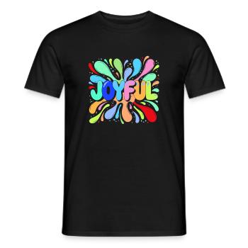 Éclat Joyeux Gerbes Colorées - T-shirt homme - noir - Devant - AI Model Male 178 light (178cm)
