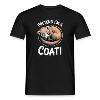 Coatis Sayings Funny Coatis Gift - Men's T-Shirt - black - Front - AI Model Male 178 light (178cm)