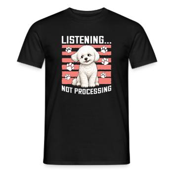 Bichon Frise Dog Breed - Männer T-Shirt - Schwarz - Vorne - AI Model Male 178 light (178cm)