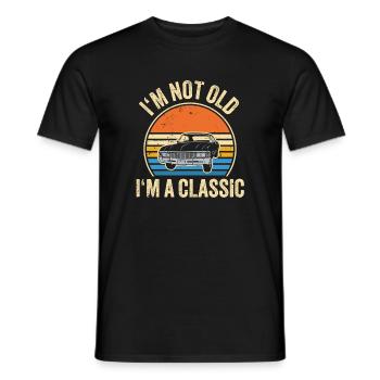 Je ne suis pas un vieux, je suis un classique - T-shirt homme - noir - Devant - AI Model Male 178 light (178cm)